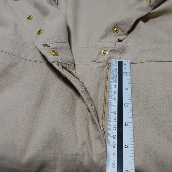 Micheal Kors Linen/ Cotton Wide Leg Jumpsuit. Size M - Picture 9 of 13